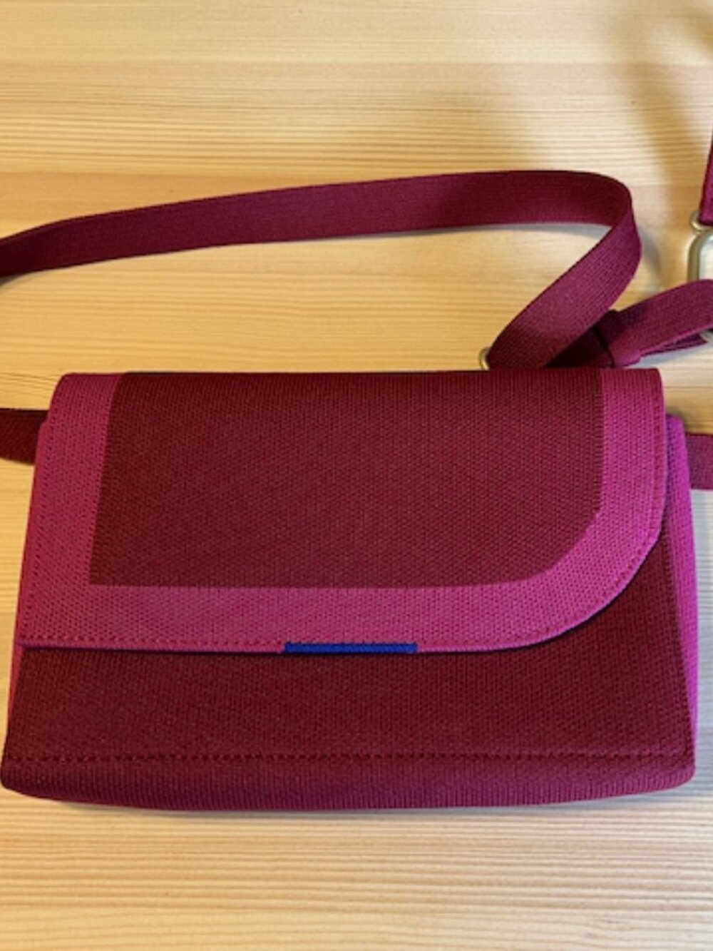 Rothy's Crossbody Bag - The Belt Bag in Beet Pink - Picture 3 of 9